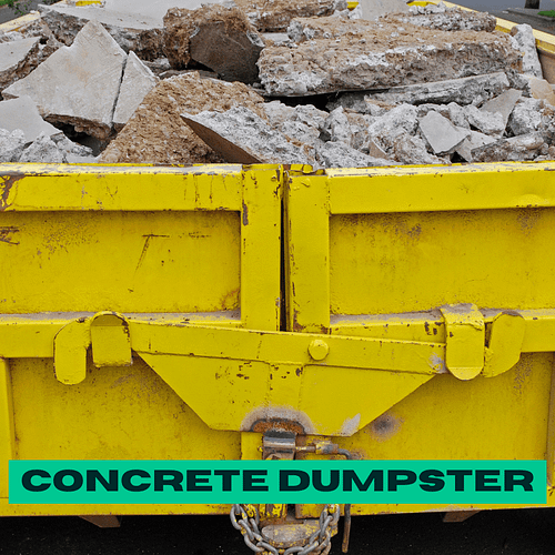 Concrete Dumpster Concrete Dumpster