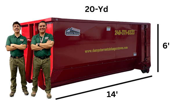 20-Yard Dumpster & Two Helpers 20-Yard Dumpster & Two Helpers
