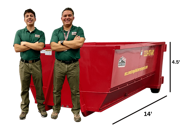 15 Yard Dumpster and Two Helpers 15 Yard Dumpster and Two Helpers